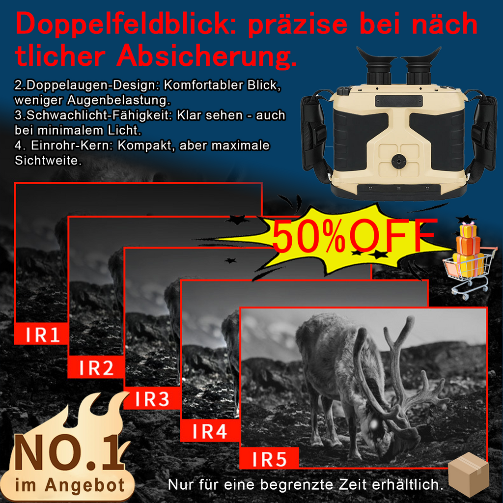 MW101 Multifunktionales Wärmebild- und Nachtsichtgerät mit Laser-Entfernungsmesser