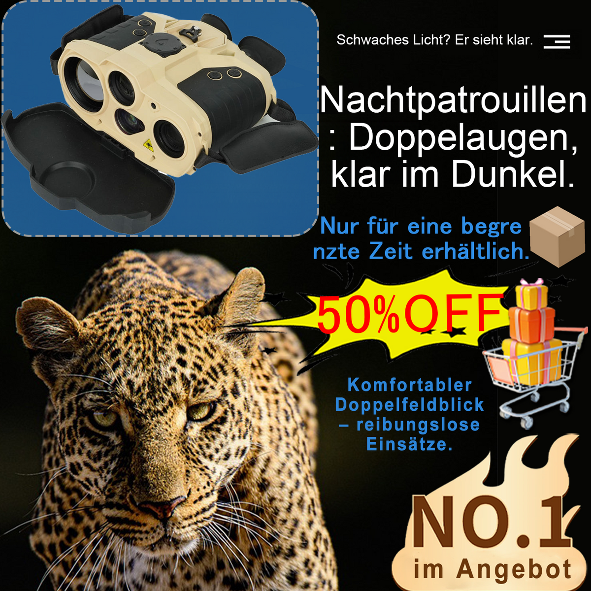 MW101 Multifunktionales Wärmebild- und Nachtsichtgerät mit Laser-Entfernungsmesser