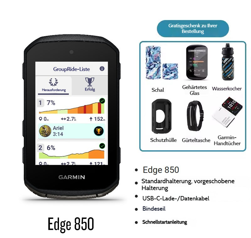 Garmin Smart-GPS-Computer für Rennräder und Mountainbikes