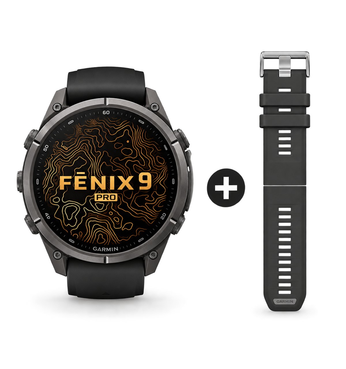 Garmin fēnix 9 Pro AMOLED GPS-Smartwatch mit Saphirglas & Titangehäuse