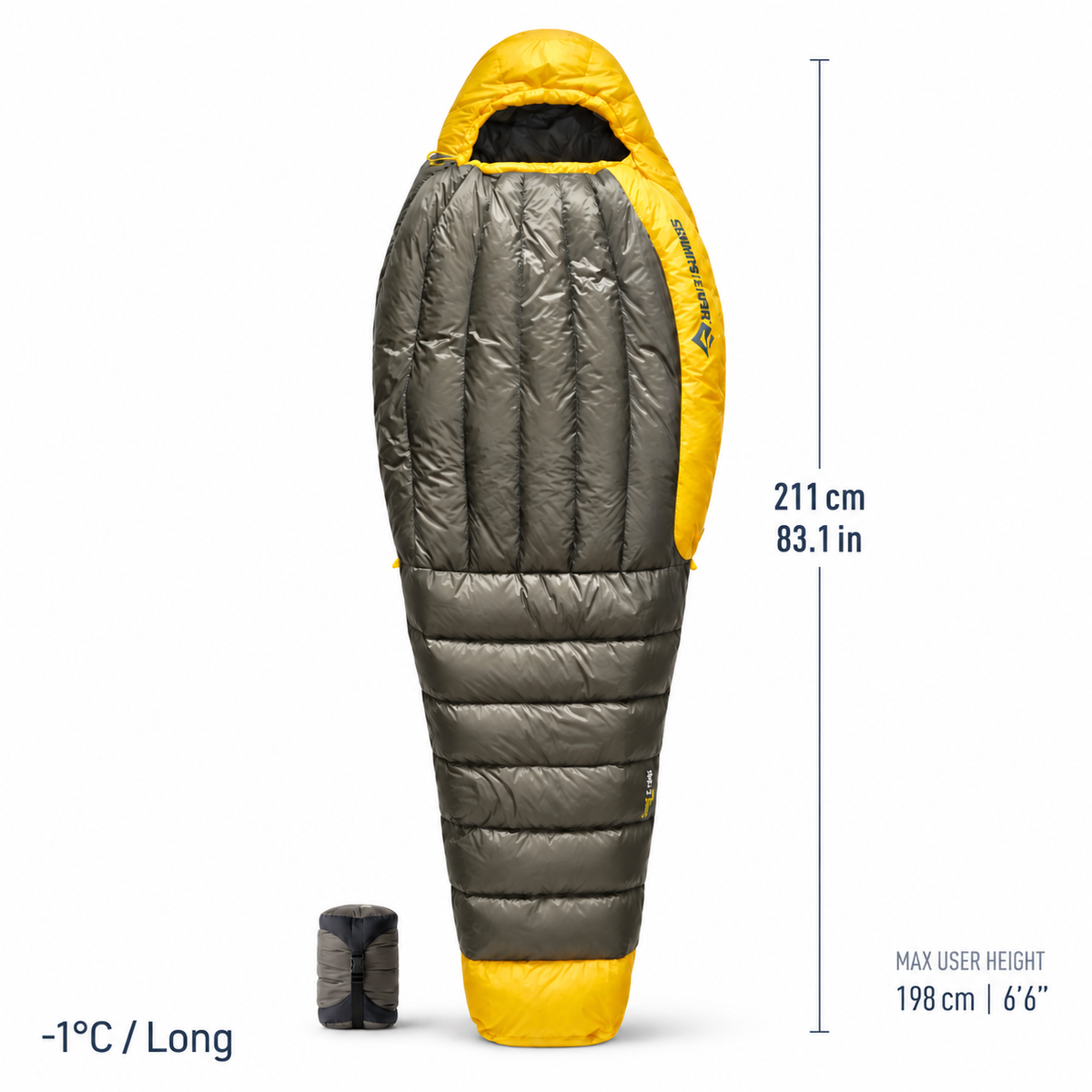 Sea to Summit Spark Ultraleicht Daunenschlafsack – 850+ Gänsedaune für Trekking & Backpacking