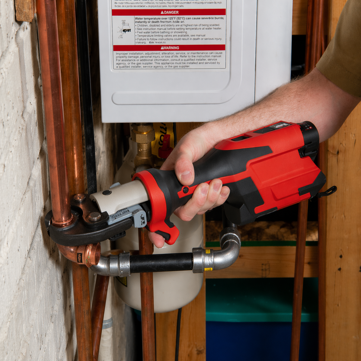 RIDGID RP 241 Kompakt-Presswerkzeug Set 57373 – Akku-Pressmaschine mit 1/2″ ProPress-Pressbacke