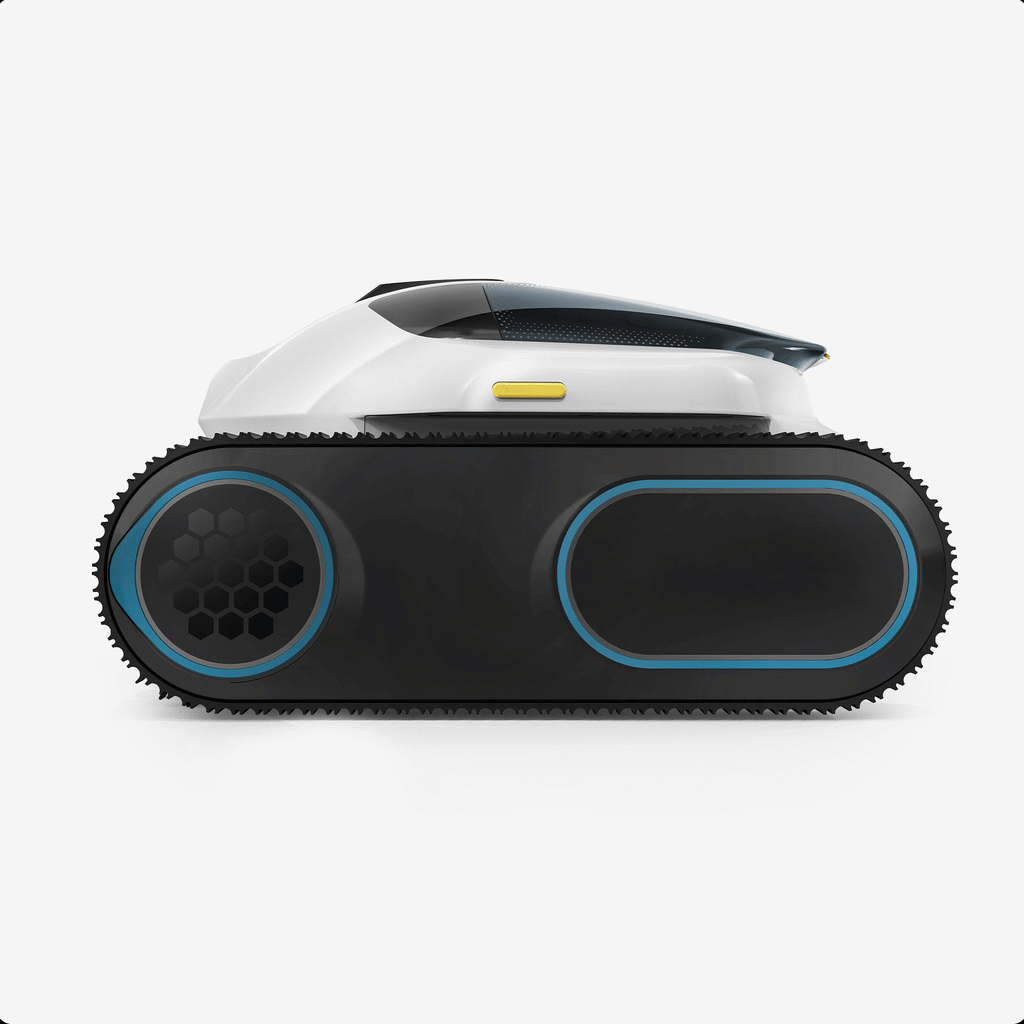 Kabelloser Poolroboter mit smarter Navigation für Boden-, Wand- und Wasserlinienreinigung