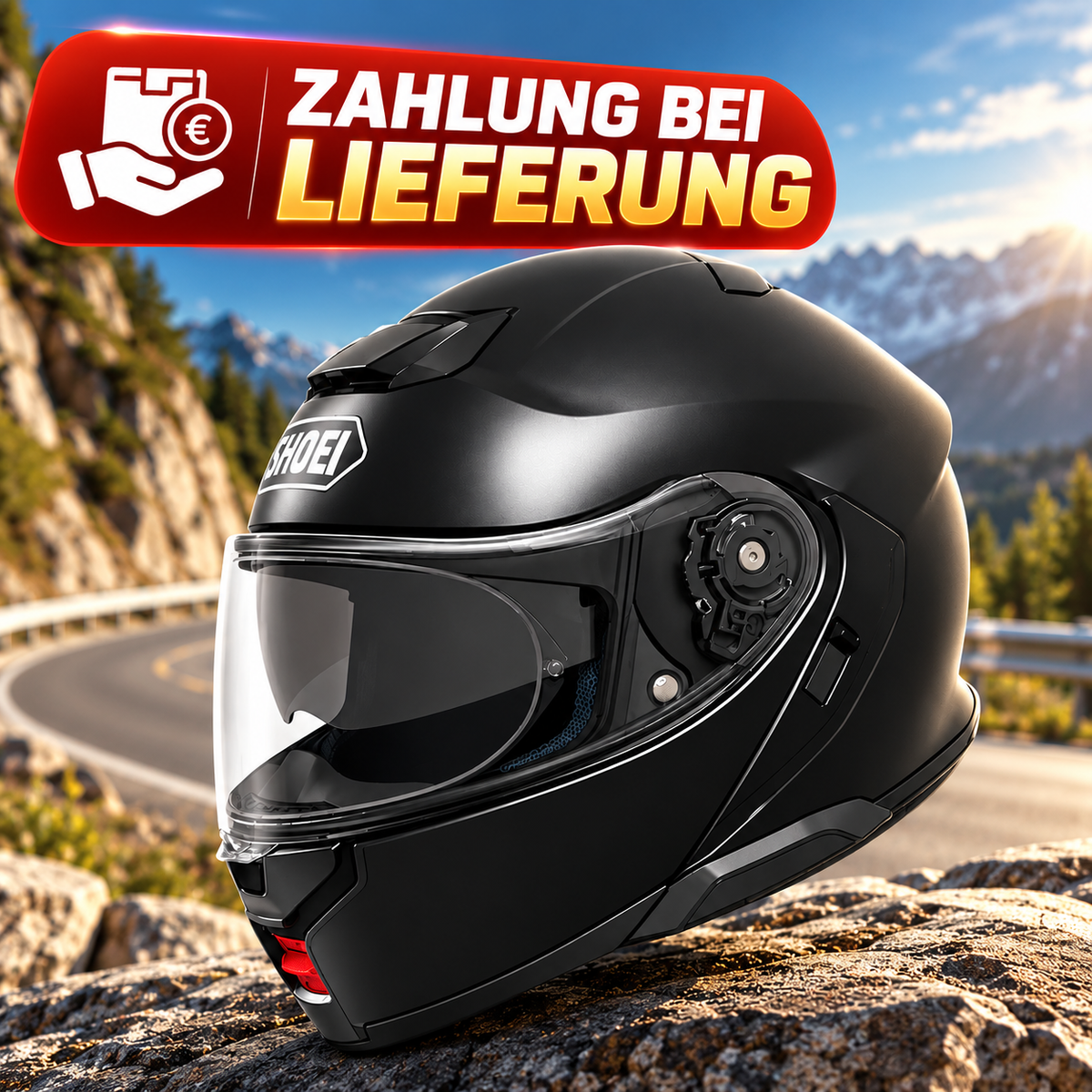 Shoei Neotec 3 Motorrad Klapphelm – P/J-zertifiziert, leise, komfortabel & Bluetooth-kompatibel