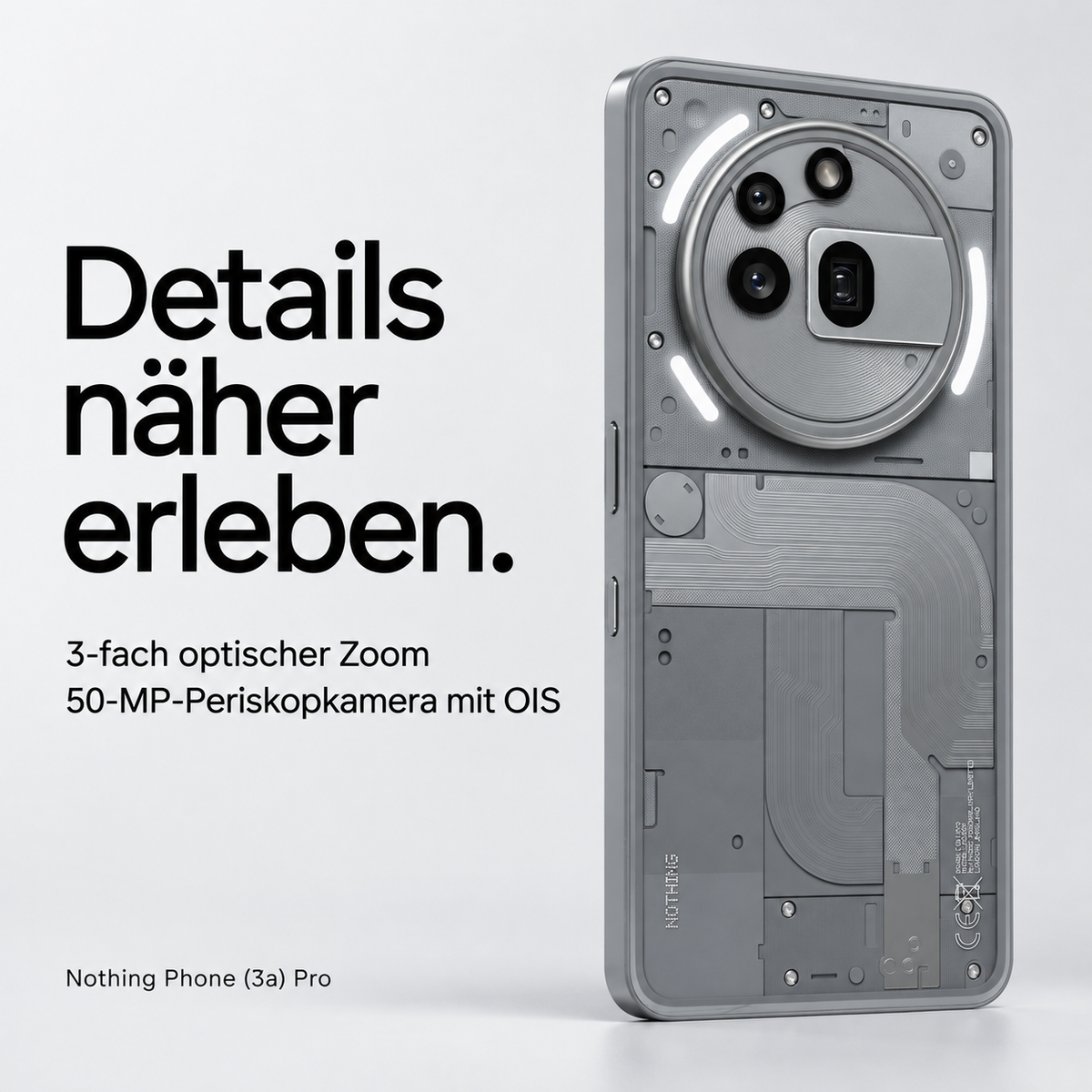 Nothing Phone (3a) Pro 5G Smartphone 12GB RAM 256GB – Ohne Vertrag