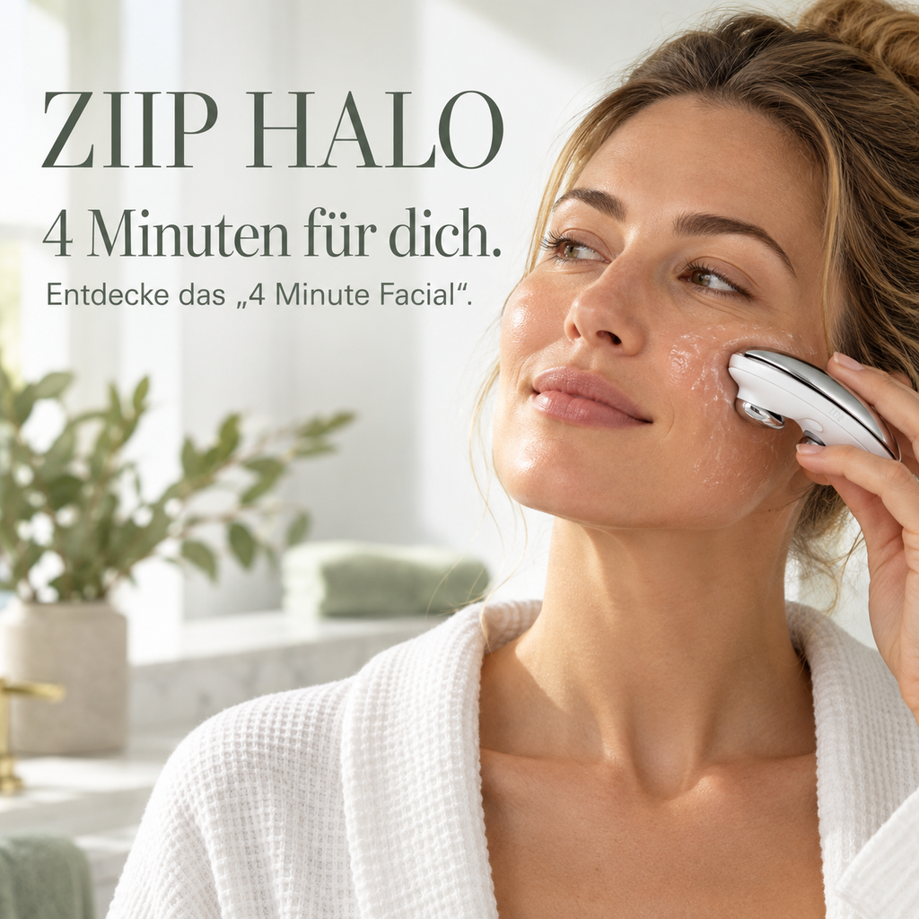 ZIIP HALO Mikrostrom-Gesichtsgerät – Anti-Aging Gesichtslifting für straffere und glattere Haut