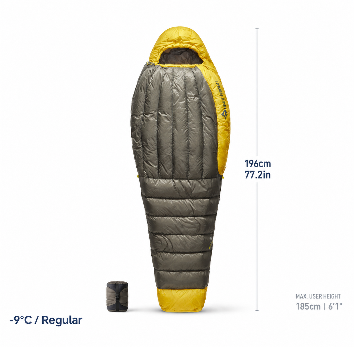 Sea to Summit Spark Ultraleicht Daunenschlafsack – 850+ Gänsedaune für Trekking & Backpacking