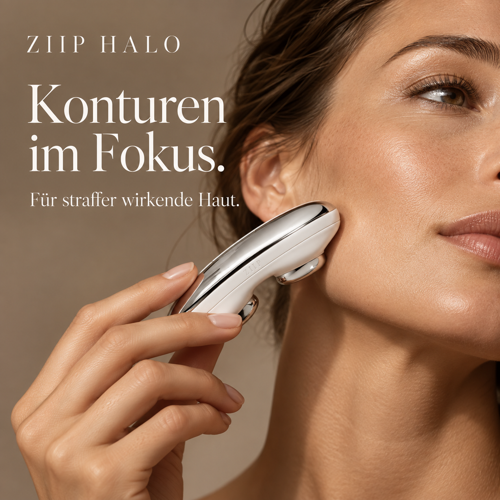 ZIIP HALO Mikrostrom-Gesichtsgerät – Anti-Aging Gesichtslifting für straffere und glattere Haut