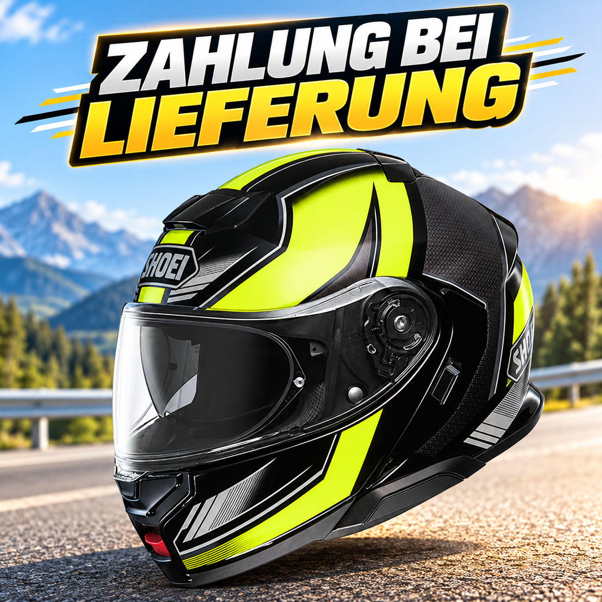 Shoei Neotec 3 Motorrad Klapphelm – P/J-zertifiziert, leise, komfortabel & Bluetooth-kompatibel