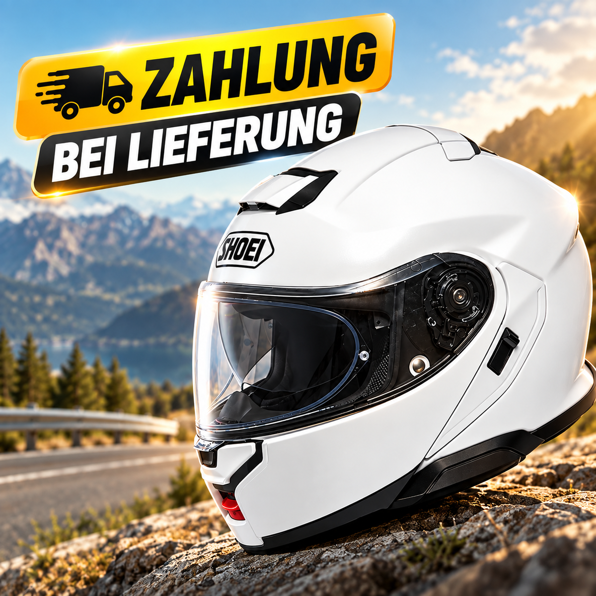 Shoei Neotec 3 Motorrad Klapphelm – P/J-zertifiziert, leise, komfortabel & Bluetooth-kompatibel