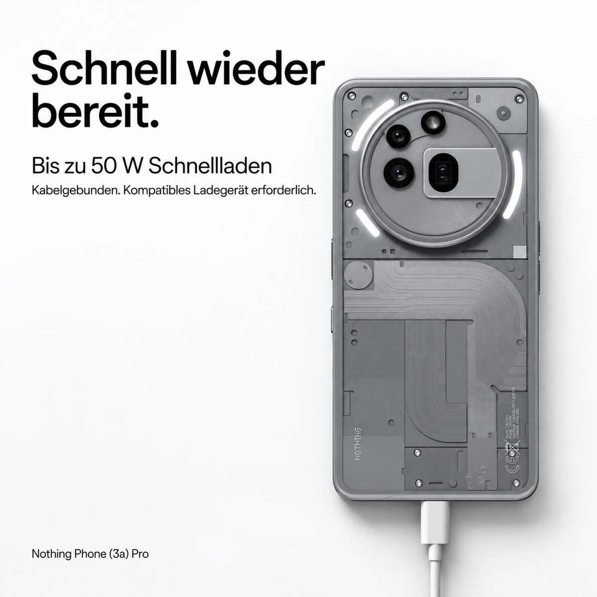 Nothing Phone (3a) Pro 5G Smartphone 12GB RAM 256GB – Ohne Vertrag