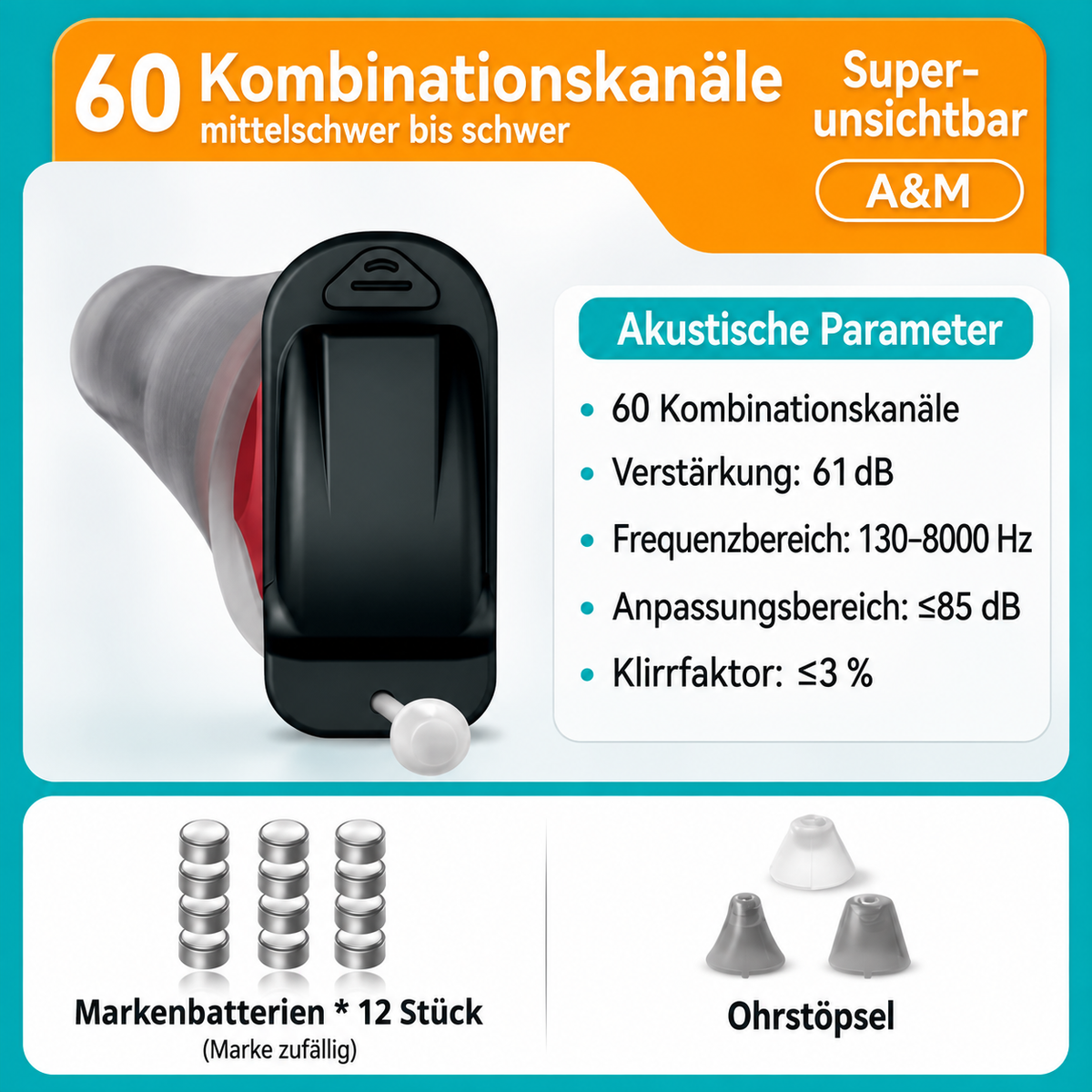 Deutsches Original Hörgerät – Unsichtbar & Für Jung und Alt