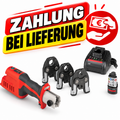 Kompaktes Akku-Presswerkzeug-Set mit 1/2″ Pressbacke – Professionelle Rohrpressmaschine für Sanitär & Installation