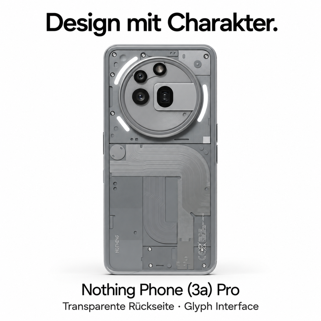 Nothing Phone (3a) Pro 5G Smartphone 12GB RAM 256GB – Ohne Vertrag
