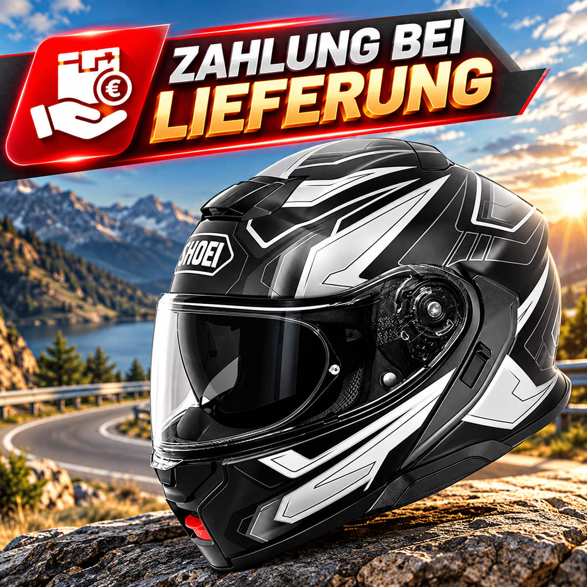 Shoei Neotec 3 Motorrad Klapphelm – P/J-zertifiziert, leise, komfortabel & Bluetooth-kompatibel