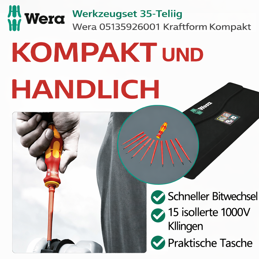 Wera 05135926001 Kraftform Kompakt W 1