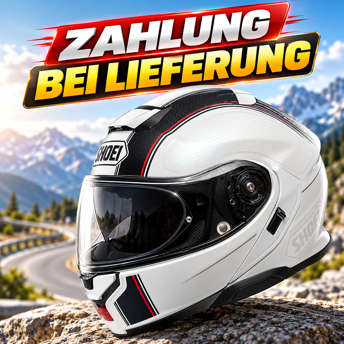 Shoei Neotec 3 Motorrad Klapphelm – P/J-zertifiziert, leise, komfortabel & Bluetooth-kompatibel