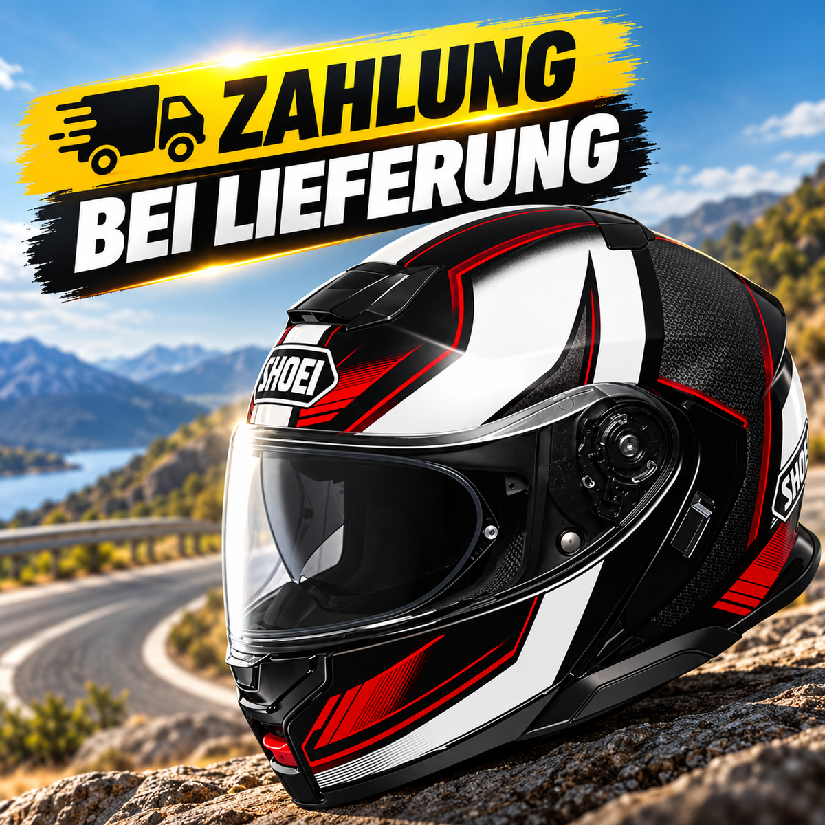 Shoei Neotec 3 Motorrad Klapphelm – P/J-zertifiziert, leise, komfortabel & Bluetooth-kompatibel