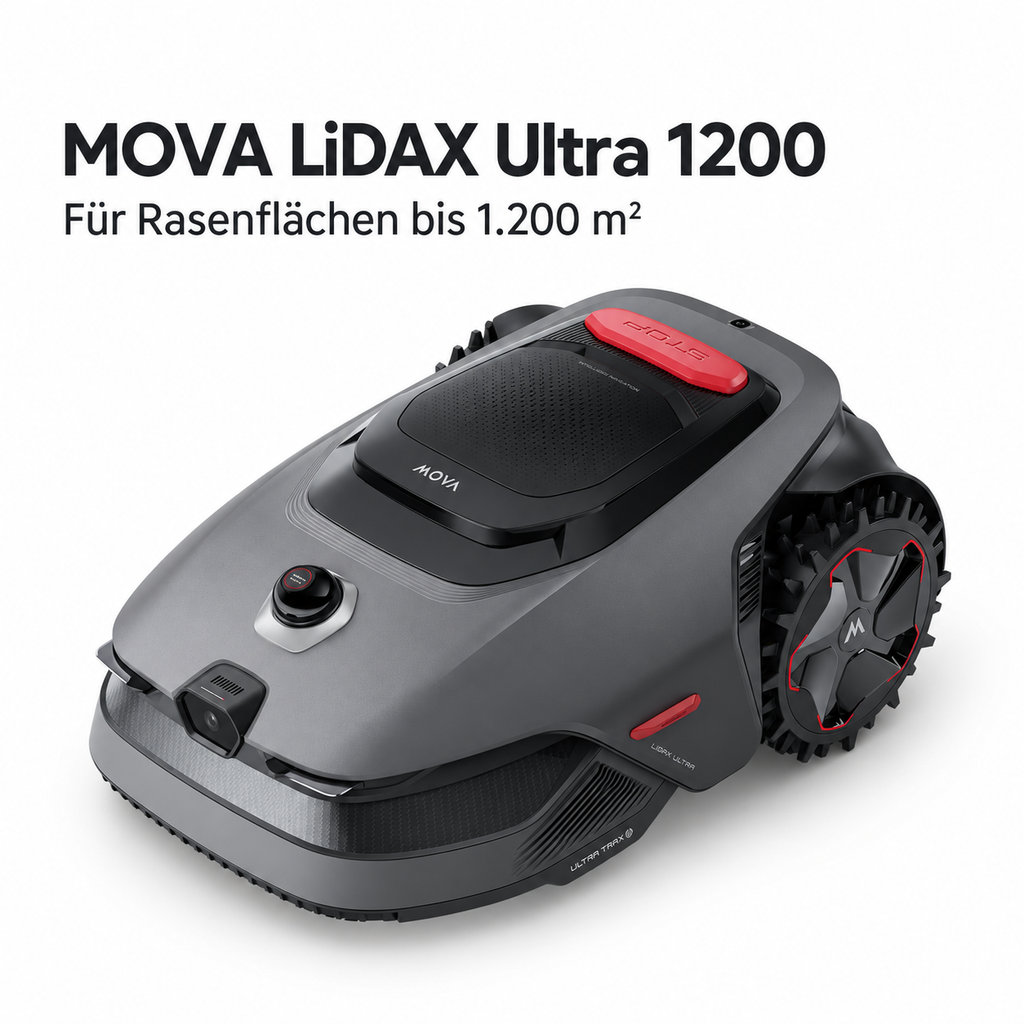 MOVA LiDAX Ultra Mähroboter – Intelligenter Rasenmäher ohne Begrenzungskabel